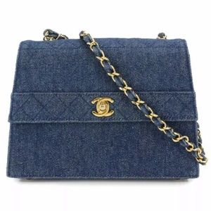 RARE KELLY CHANEL DENIM PURSE